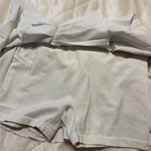 Nike Women's Athletic Shorts - White #2